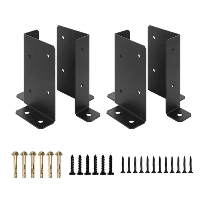 Supports de Base de poteau de clôture réglables en bois