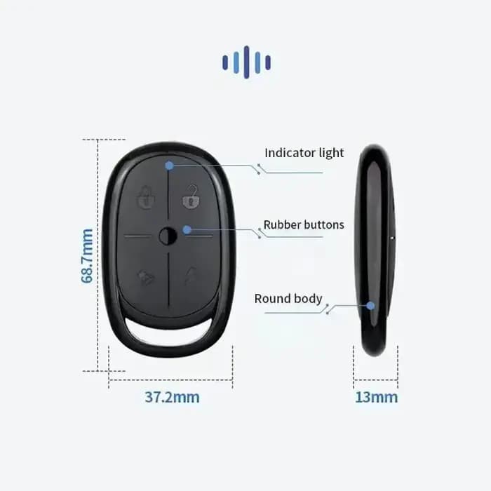 433MHz quatre clés copie télécommande batterie voie porte électrique Garage contrôle d'accès clé auto-copie