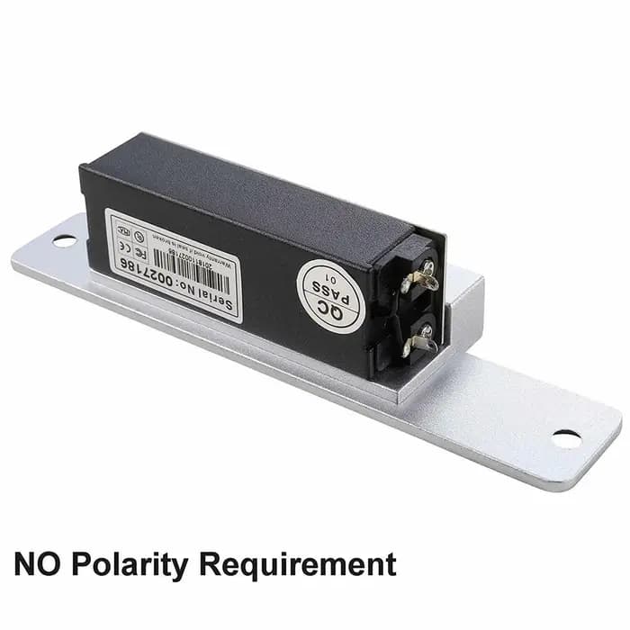 Système de contrôle d'accès de porte en acier inoxydable, serrure à gâche électrique, mode NC, sécurité contre les pannes, 12V