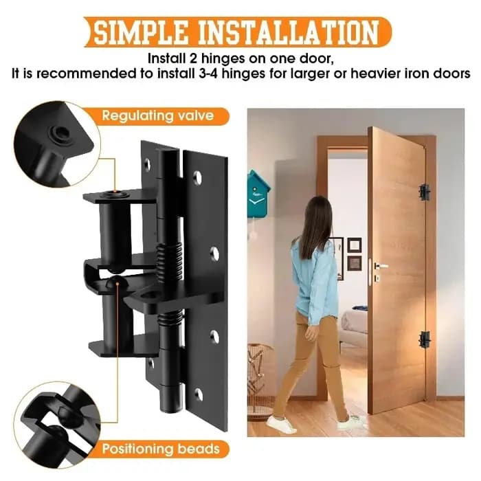 Nouveau ferme-porte automatique robuste 3 en 1