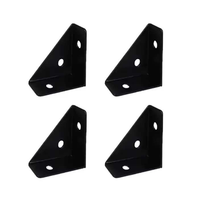 Supports d'angle en acier robustes : 90 ° Support d'angle droit, support de renforcement de meuble