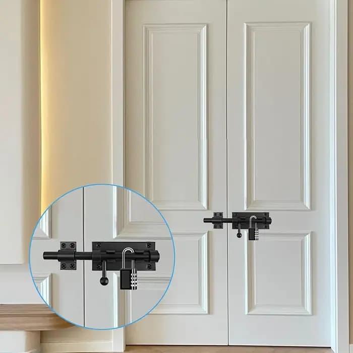 Loquet de porte coulissant robuste, verrou de sécurité pour portail de jardin, abri, tour, quincaillerie domestique