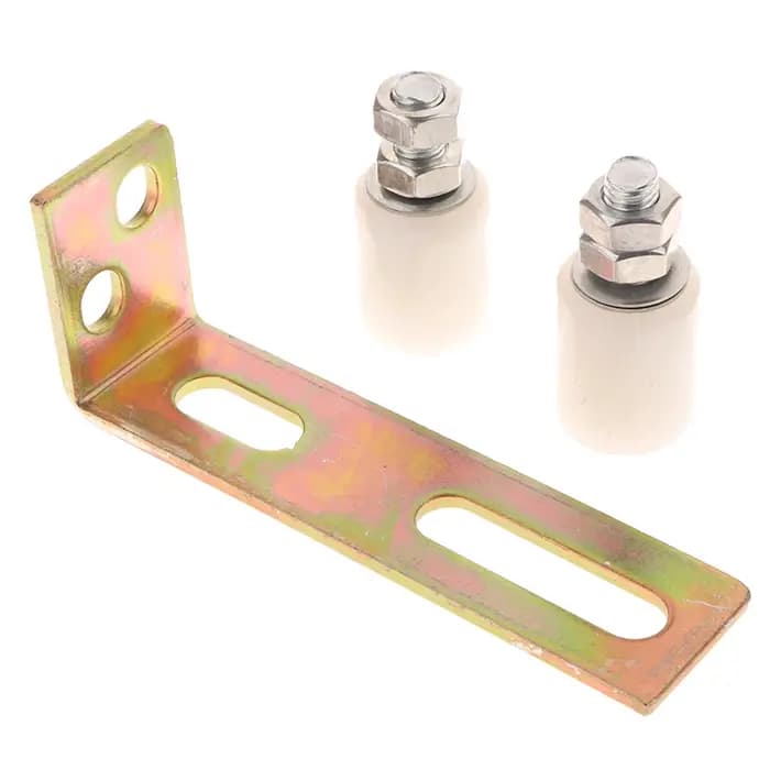 Rouleaux de porte robustes, résistants à l'usure, pratiques avec support en forme de L, rouleaux en