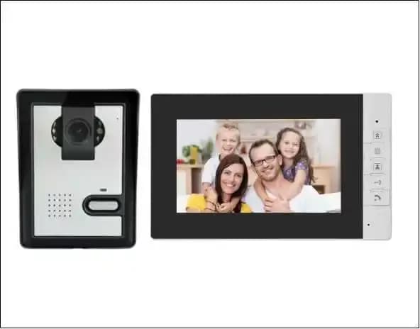 Visiophone filaire avec écran de 7 pouces, interphone vidéo 1V1 4, caméra visuelle pour porte, visio