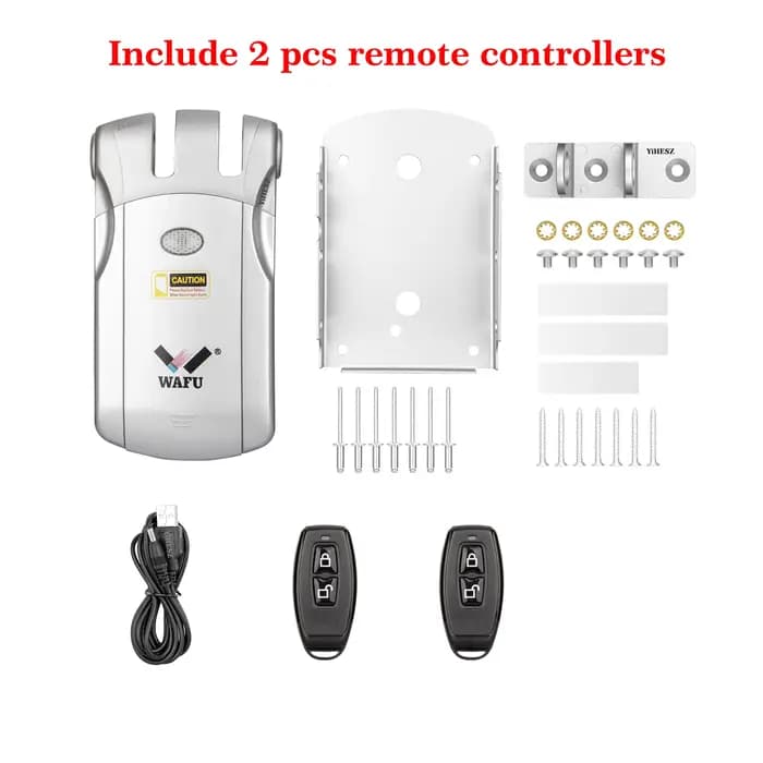 Wafu serrure de porte 019 télécommande serrure à pêne dormant électronique sans clé Tuya Bluetooth/W