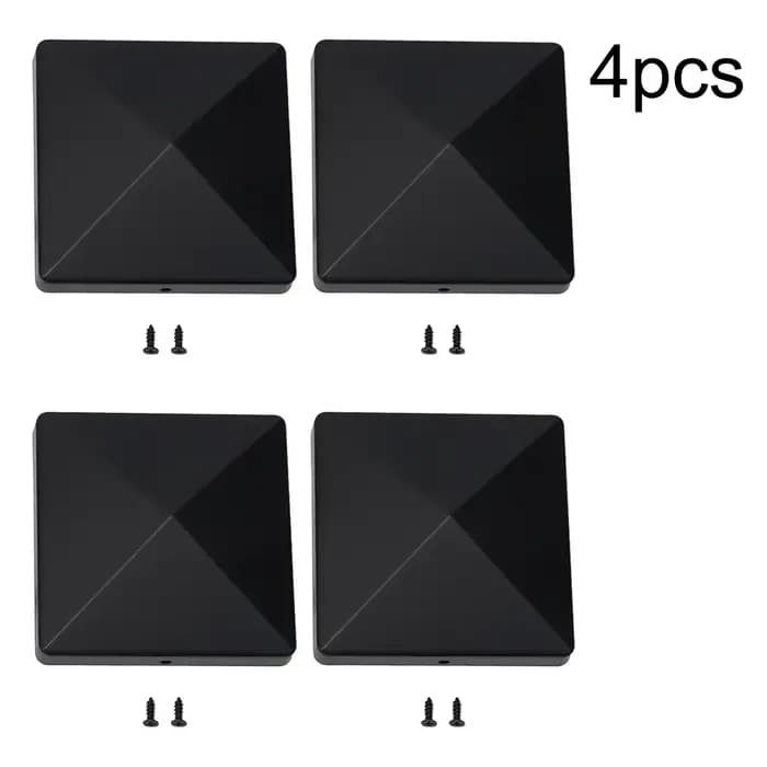 Capuchon de poteau de clôture en plastique Durable de 4x4 pouces