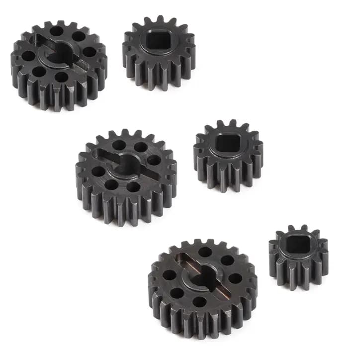 Jeu d'engrenages de surdrive de portail en acier trempé 15/20T 14/21T 12/23T pour axe