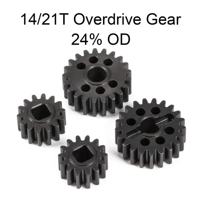 Jeu d'engrenages de surdrive de portail en acier trempé 15/20T 14/21T 12/23T pour axe