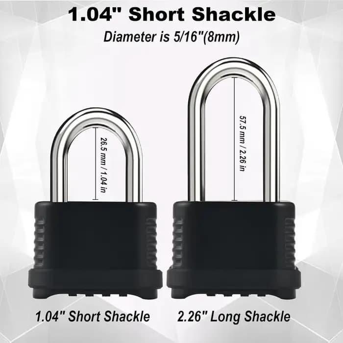 Cadenas à combinaison robuste à 4 chiffres