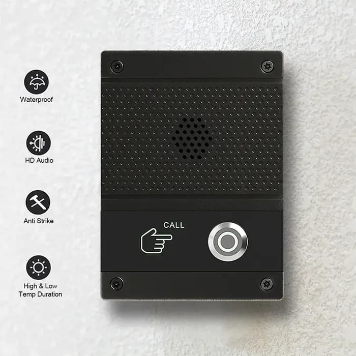 Caméra de sonnette de porte à commande vocale SIP, kit d'interphone domestique intelligent, extérieu