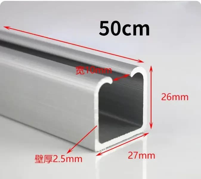 Rail de suspension de porte coulissante, guide de porte en verre, silencieux, poussée et traction de