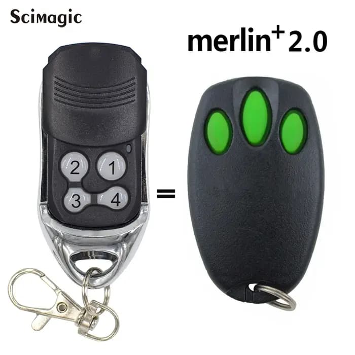 Pour Merlin+ 2.0 E945 E945M E950M E943M Télécommande de porte de garage compatible ST50EVOB ST50EVO MT100EVO MT60EVO moteur