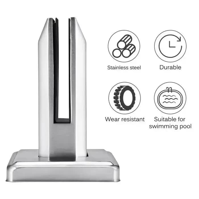Support multifonctionnel en acier inoxydable pour clôture