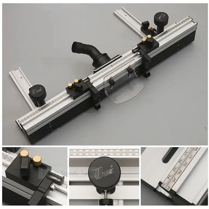 Clôture profilée en aluminium de 700mm avec rails en T à réglage fin